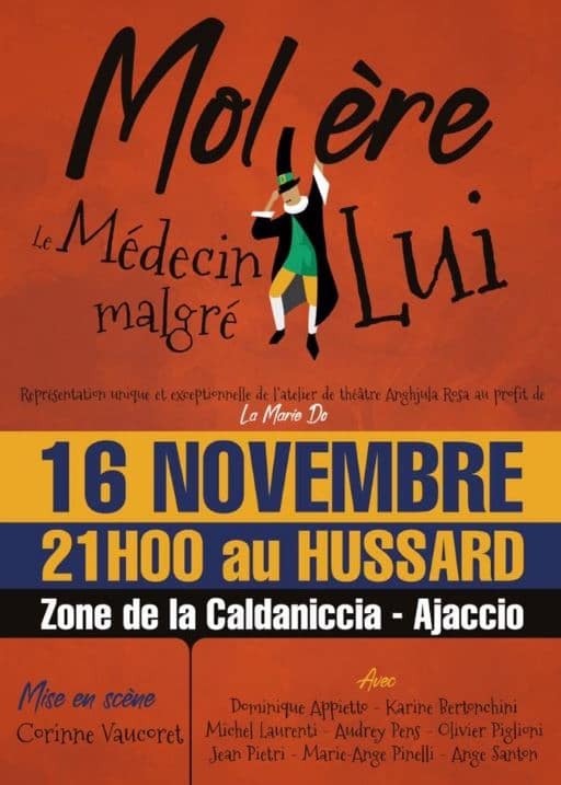 Spectacle Molière le médecin malgré lui le 16 novembre 2017 CorsEvent