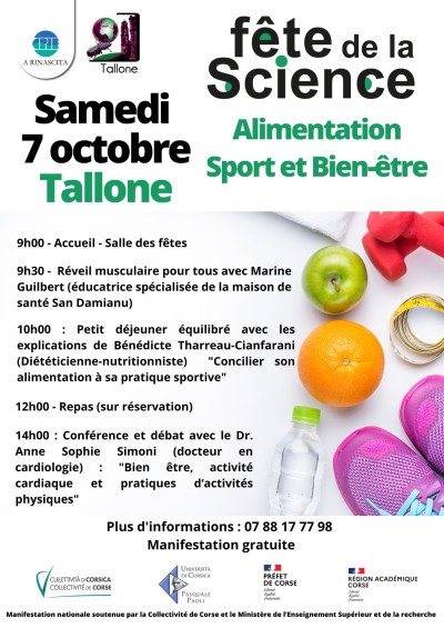 Fête de la Science - Sport - Santé - Bien-Etre - Tallone 