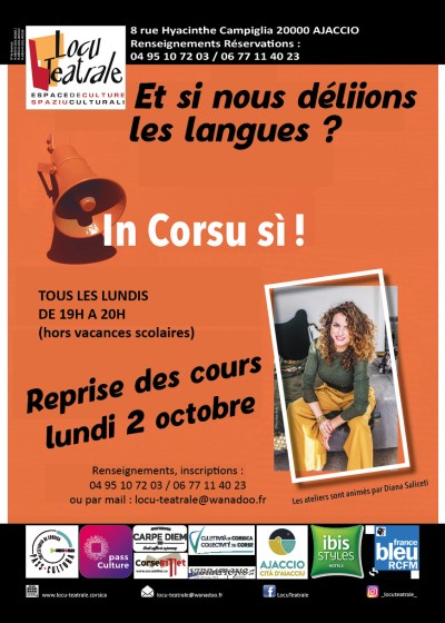 Ateliers de langue Corse - Diana Saliceti - Spaziu Locu Teatrale - Ajaccio